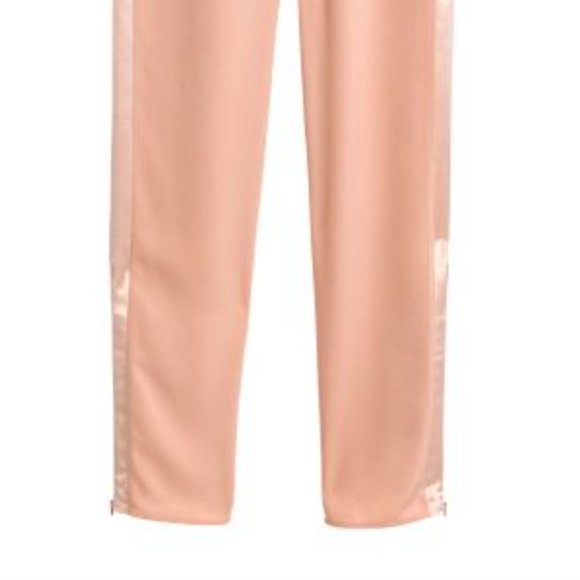H&M Silk Pink Jogging Pants with sporty stripe - Picture 6 of 7